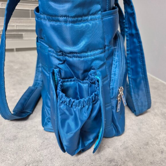 Lug Blue Quilted Travel Bag with Matching Zippered Change Purse - Picture 10 of 16